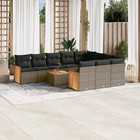 Garden Sofa Set Beige Pe rattan Large Modular Garden Sofa Set vidaXl