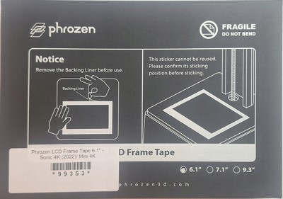 Phrozen Phrozen LCD Frame Tape 6.1'' Sonic Mini 4K Montageband 1 Stück