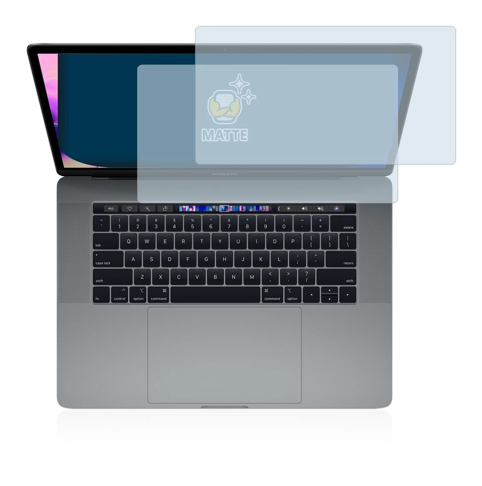 2 Pezzi Antiriflesso Pellicola Protettiva Opaca per Apple MacBook Pro 15" 2019 - Immagine 2 di 4