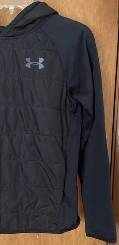 Under Armour Black Cold Gear Pullover Hoodie Youth (YLG/JG/G) - Picture 3 of 24