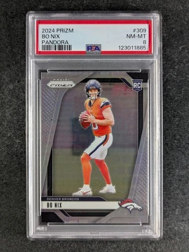 2024 Panini Prizm BO NIX 204/400 Rookie RC Pandora Prizm SP #309 PSA 8