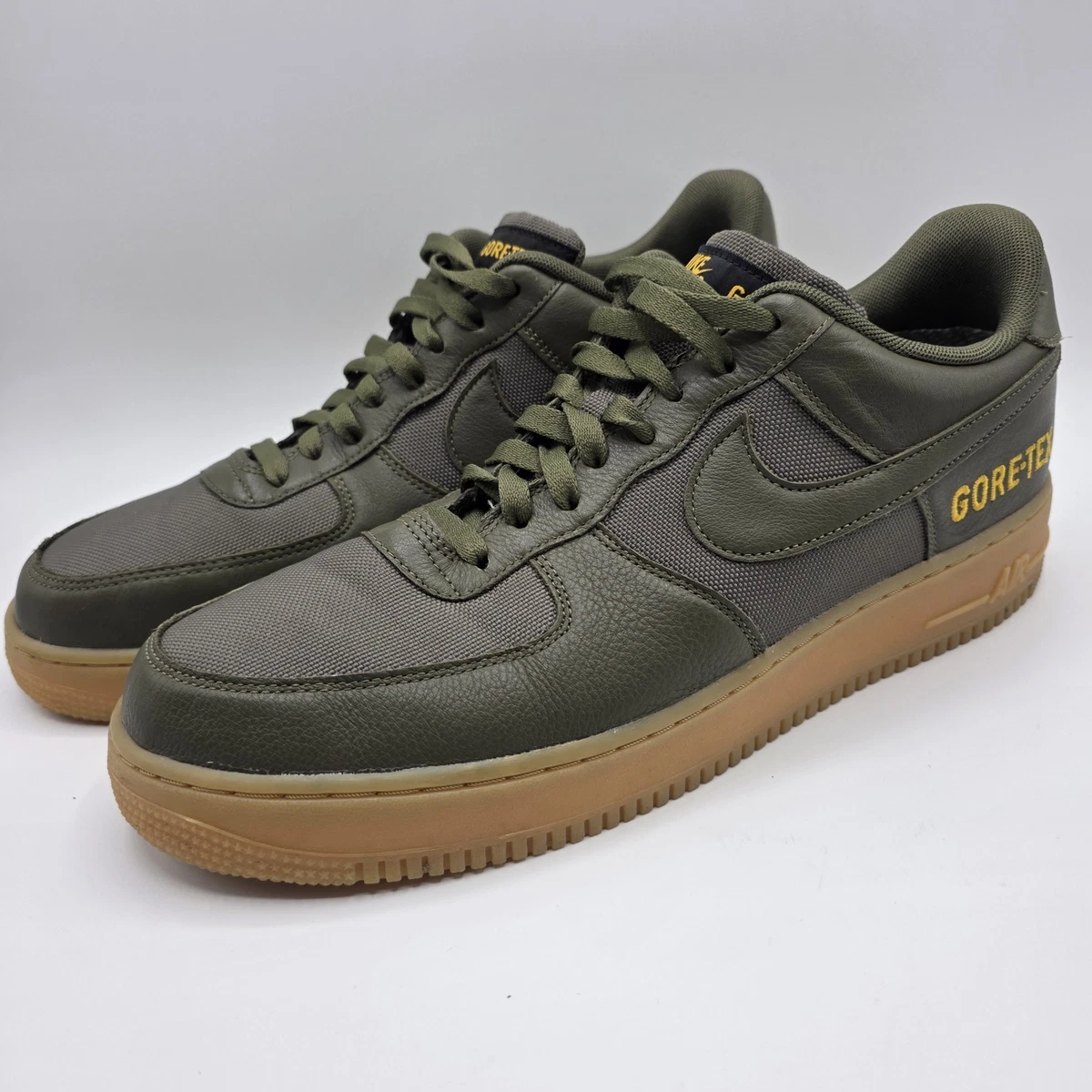 Size 10 - Nike Air Force 1 Low x Gore-Tex Medium Olive 2019 Nike Air Force 1 Gore-tex Medium Olive Sequoia Gold CK2630  main image 2