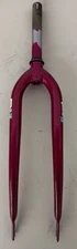Vintage 10-Speed SIS Bicycle Fork NOS Purple Plum Steel 1” Threaded 22.2mm