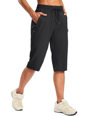 SANTINY Women's Hiking Capris: Quick-Dry, Pockets for All Your Trail Treats!