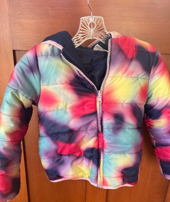 Epic Threads Girls Aura Reversible Puffer Jacket Size Small *EUC*