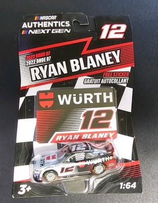 Ryan Blaney #12 Wurth NASCAR Authentics Diecast Car 1/64 - 2022 Wave 7
