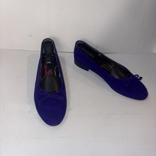 Vintage Andrea Pfister Women s Suede Ballet Flats Shoes Purple 40.5/9.5 US