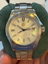 San Martin SN0150 39mm White Guilloche MOP Dial — Miyota 9015 Automatic, Full Se