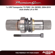 1 x VW Transporter T5 FWD 1.9L DIESEL 2004-2010 stub shafts LH OR RH