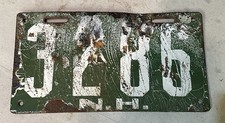 1909 New Hampshire License Plate 