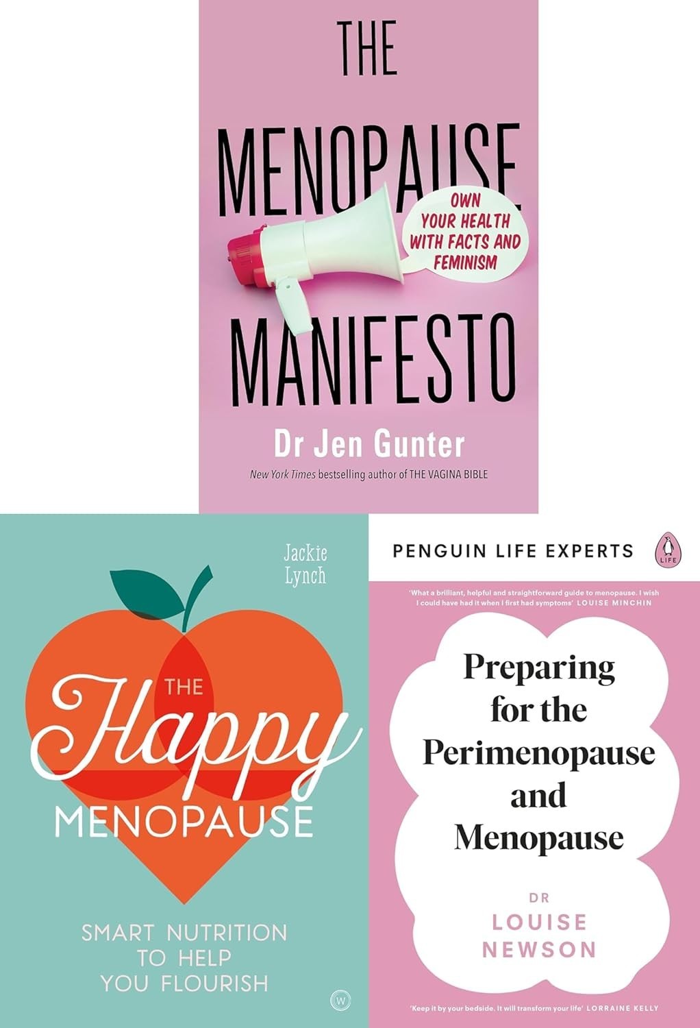 Menopause Manifesto,Happy Menopause,Preparing for the Perimenopause 3 Books Set
