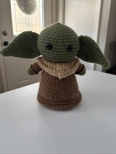 Baby Yoda Baby Grogu Crochet Amigurumi Plush Toy Star Wars The Mandalorian 9 In