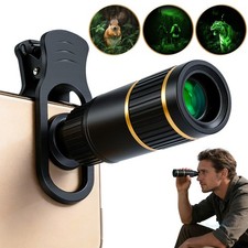 22X HD Monocular BKA-4 Lens Clear Waterproof Camera Telescope with Phone Holder