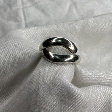 VTG Taxco Mexico 925 Sterling Silver Modernist Wrap Ring 3.8g Sz 7.5