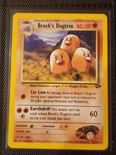 Brock's Dugtrio 22/132 Gym Challenge Regular Pokemon TCG NM Card