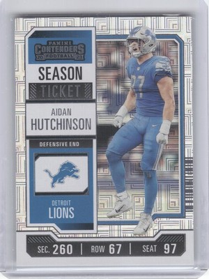 2023 Panini Contenders #33 Aidan Hutchinson Mojo Detroit Lions