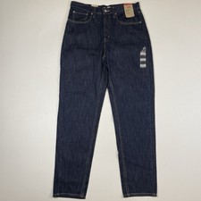 Levi  s 80  s Mom Jeans Women 30x30 Blue Relaxed Taper High Rise MEASURE 32x30 NEW