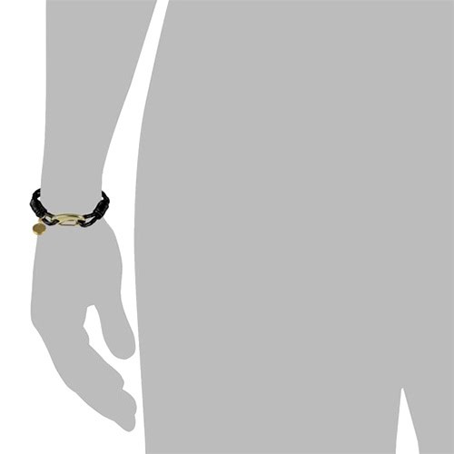SilberDream Edelstahl golden Lederarmband schwarz Bolo-Armband LAP514S - Bild 7 von 7