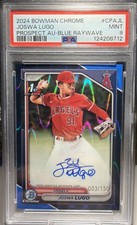 2024 Bowman Chrome Prospect Auto Joswa Lugo #CPA-JL Blue RayWave Refractor 3/150