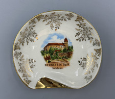 Vintage BERNSTEIN CASTLE Schloss AUSTRIA Porcelain Souvenir Ashtray