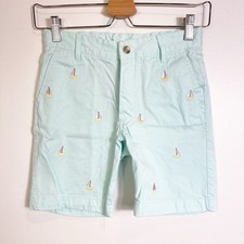 The Beaufort Bonnet Company Embroidered Sailboat Chino Shorts Boys 10