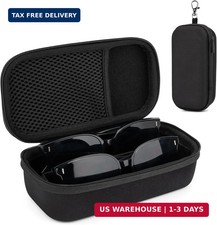 Double Eyeglasses Case, Hard Shell Dual Glasses Case Travel Sunglasses Organizer