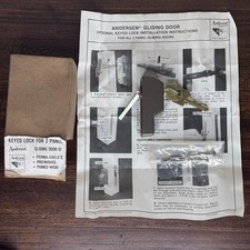 Vtg NOS Andersen AW-3259000 Keyed Lock For 2 Panel Door-81 Gliding Sliding Door