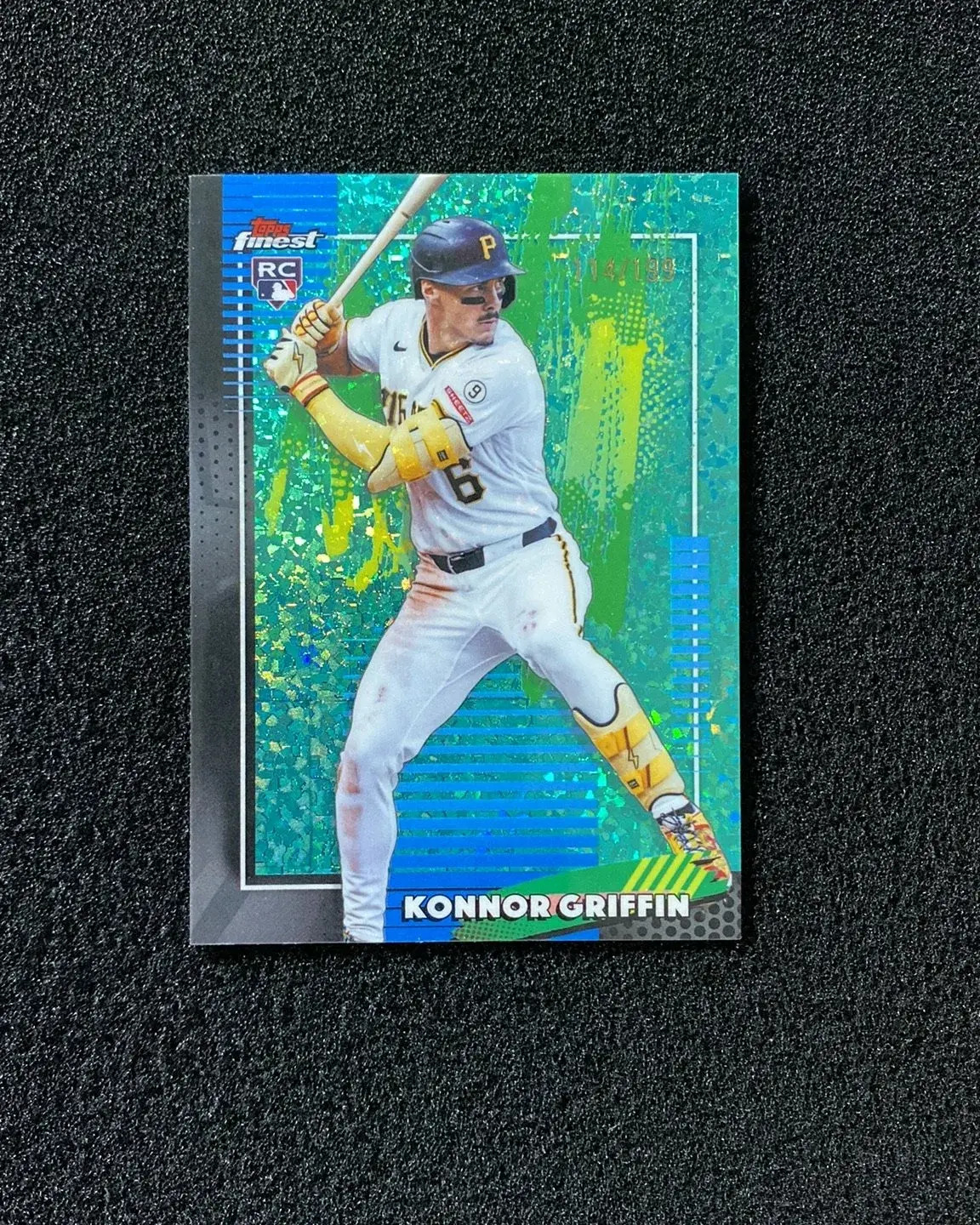 2026 Topps Finest Common Konnor Griffin RC Rookie Aqua Mini Diamond 114/199 QI95