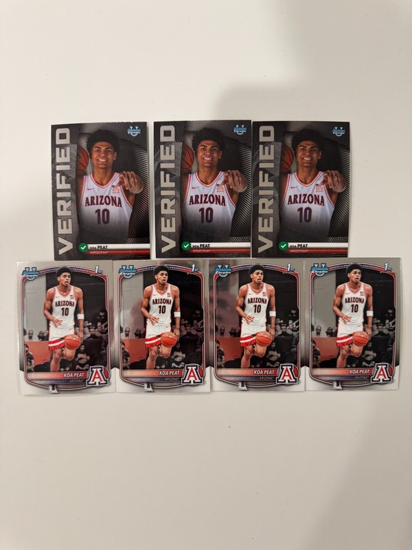 2025-26 Bowman Chrome 1st Koa Peat 7 Card Lot BCP-3