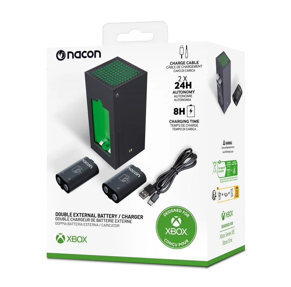 Double Chargeur pour Manettes Xbox Series X|S & Xbox One + Deux Batteries Rec... - Photo 2/4