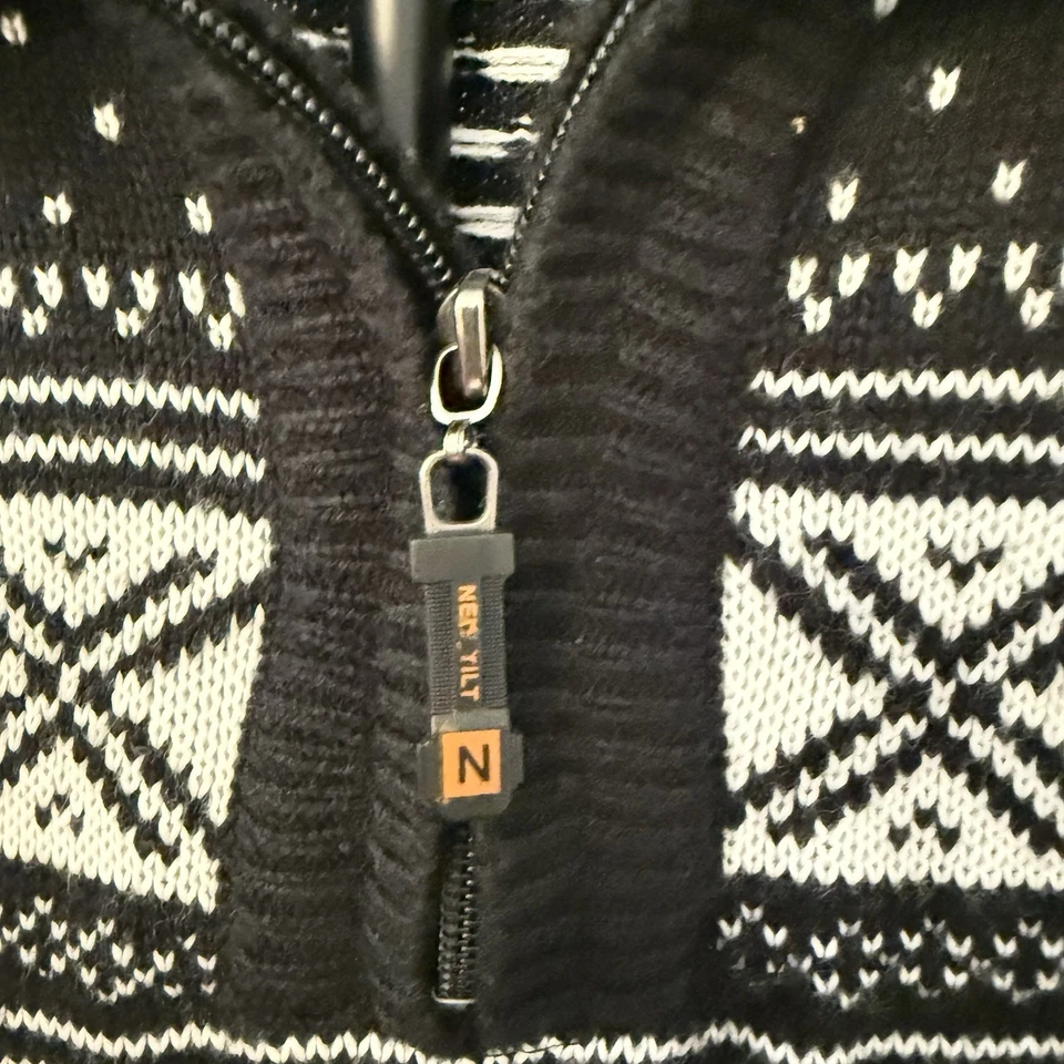 Suéteres de vacaciones - Pronti Nordic Fair Isle cremallera cuello L(R) y XL (B) para él y para ella Foto 4 de 4