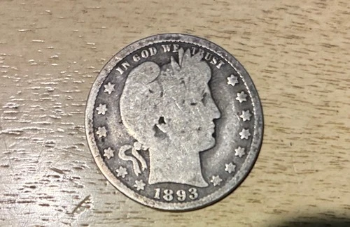 1893-O Barber Silver Quarter 25c Set Break **Tougher Date**