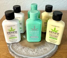 Hempz Original Cucumber Aloe Pineapple Melon Moisturizer 2.25oz Trvl Sz Lot of 6