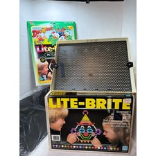VTG 1981 Lite Brite w Orig Box 92 Blank Refill Guides Disney DuckTales NO PEGS