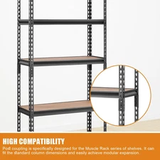 Post Coupling Compatible Muscle Rack Connector Width Is Less than Equal to Black
