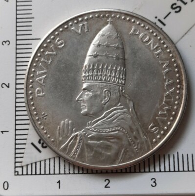R09809 Vatikan Medaille Paul VI Brücke Maximus Anno Santo 1975 Rom 