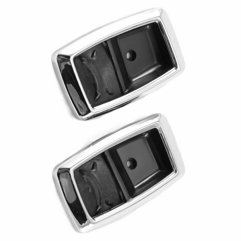 79-93 Mustang Inside Door Handle Bezels Pair Chrome Trim Ford Tooling Bezel