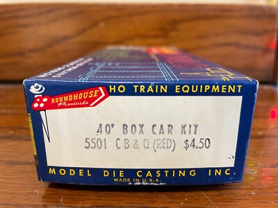 Roundhouse - HO Scale - 5501 -CB&Q - 40' Box Car Kit - 62961