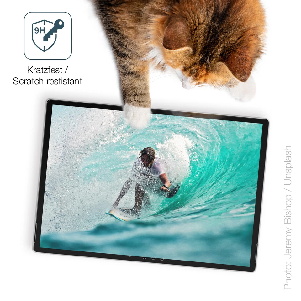 2x Schutzfolie für Microsoft Surface Pro 5 matt - Anti-Shock 9H Folie dipos - Bild 3 von 4
