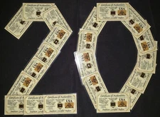 GOLD x20 ACB 1/4GRAIN 24K SOLID BULLION MINT BAR 9999 FINE CERT/AUTHENTICITY%