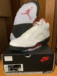 jordan 5 fire red size 9