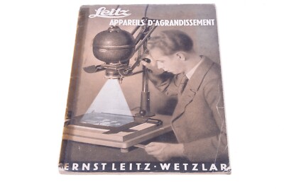   LEICA, LEITZ ENLARGERS '1937' PRODUCT GUIDE BROCHURE MANUAL FRENCH 127-1
