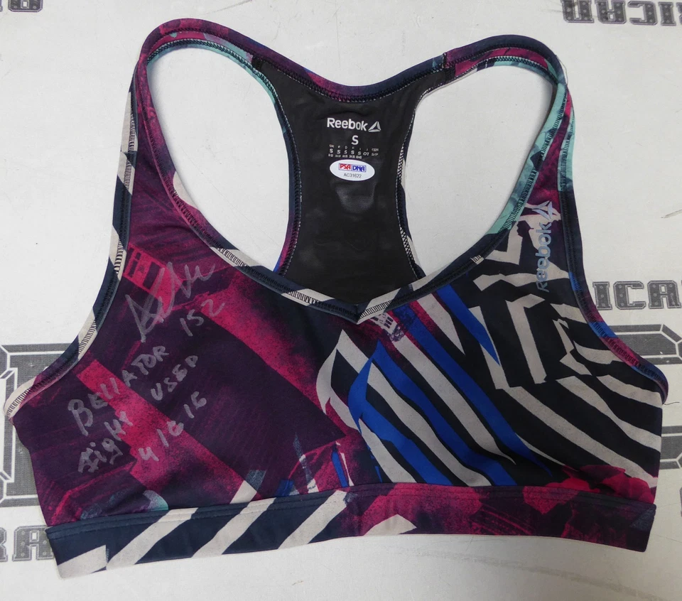 Anastasia Yankova Signed Bellator MMA 152 Fight Used Worn Sports Bra Top PSA/DNA - Image 2 of 4