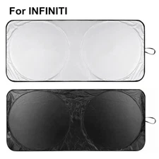 Car Windshield Sun Shade Herat Block Foldable Visor Cover For Infiniti Accessory