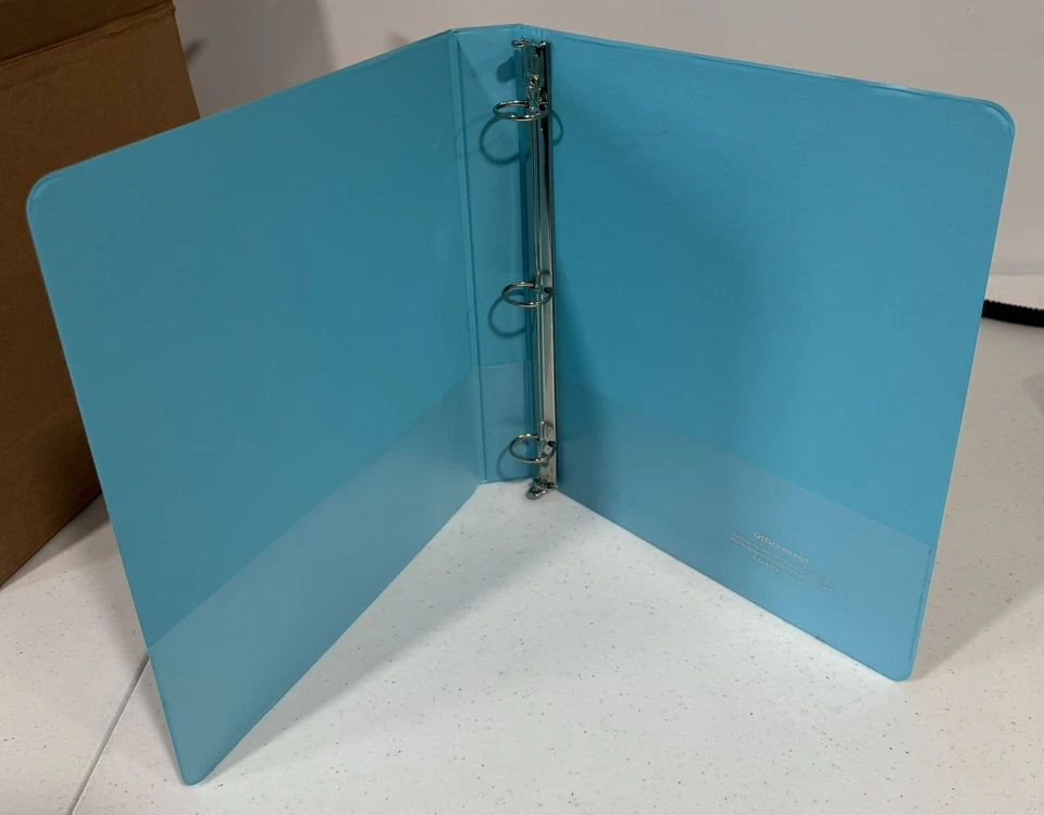 Office Depot Durable View 1" 3 Carpeta de Anillas Paquete de 6 Nuevo Azul Foto 2 de 4