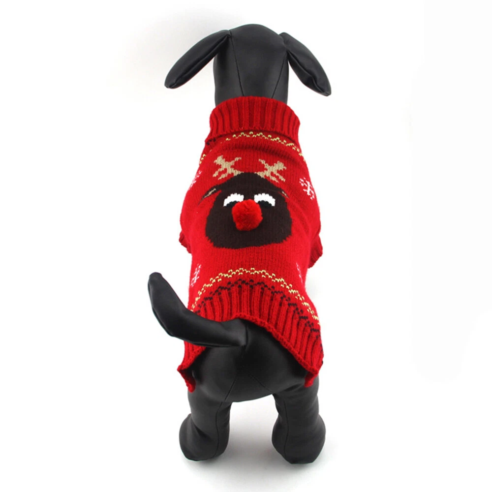 VETEMENTS Maglione Natalizio Cucciolo Cane Pile Giacche Natale Pet Coat