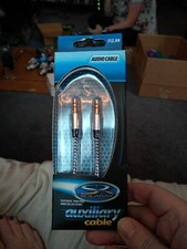 Solaray Auxiliary Cable 3.5mm Braided Nylon Black SEALED FREE SHIP NEW