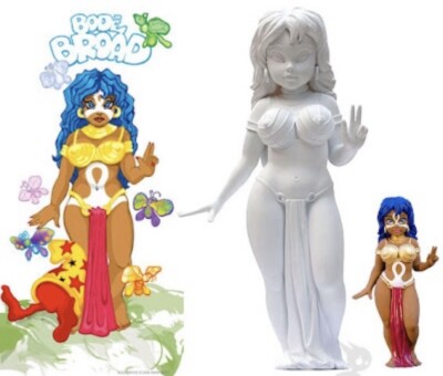 Vaughn Bode “Bode Broad” Vinyl Pop Ligure Cheech Wizard Graffiti