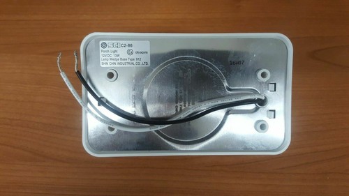 1 x Narva White Square Porch Light w/switch Genuine Caravan Camper - 86830 - Picture 8 of 8