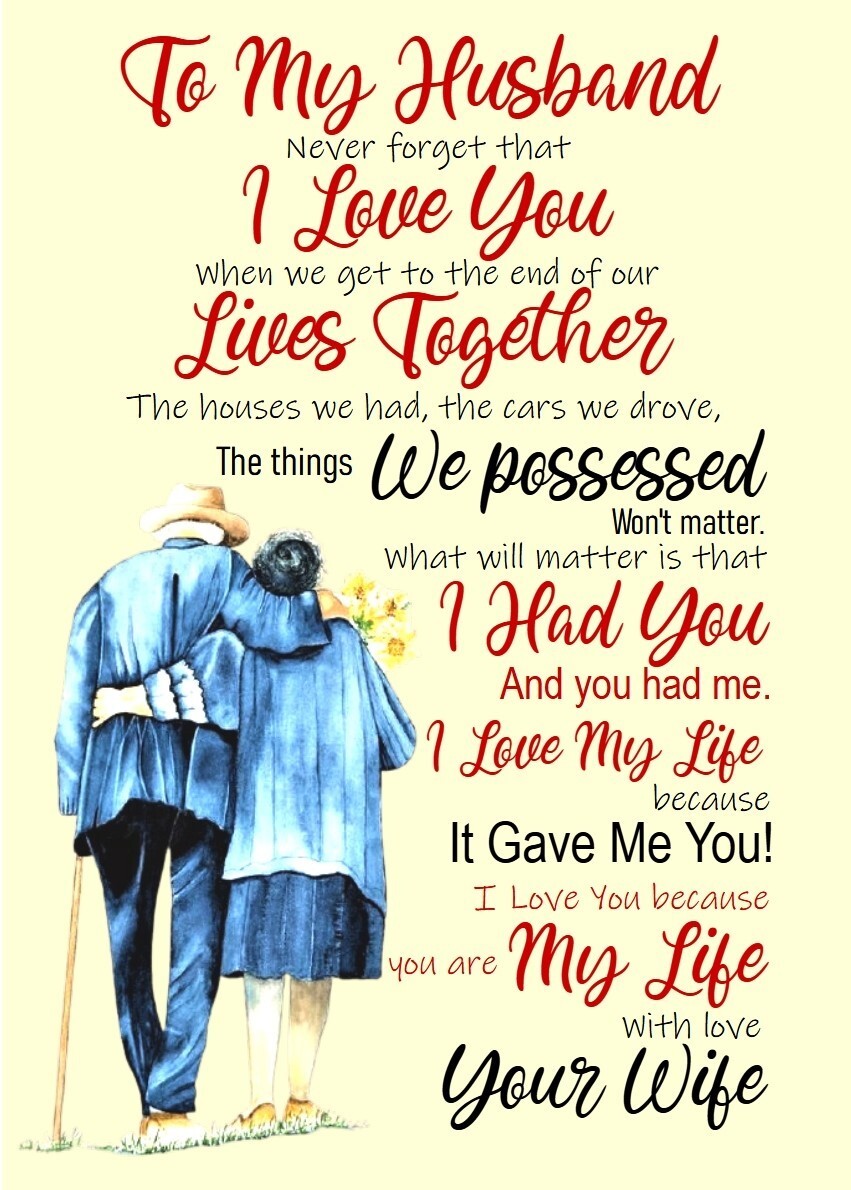 Personalized Couple Canvas - Valentine's Day Gift For Him/Her - To My Husband Never Forget That I Love You main image 1